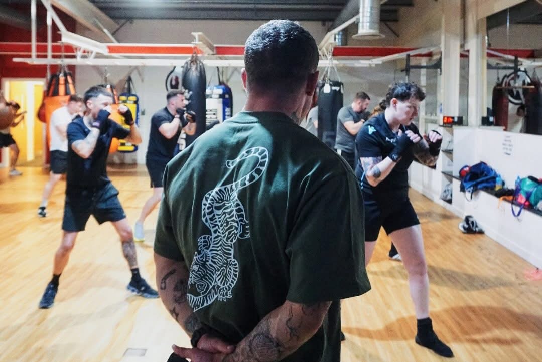 A strength and conditioning class